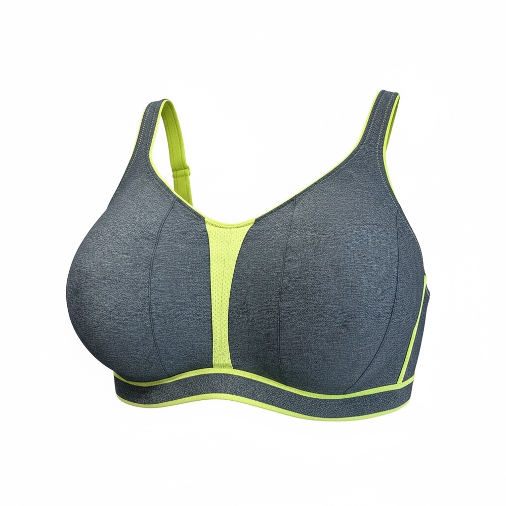 Prima Donna gray and Neon Sports Bra - Picture 2 of 5